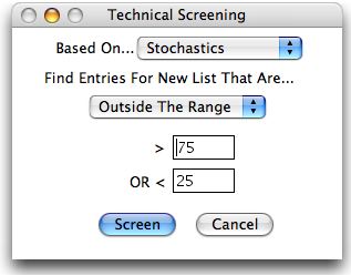 List screening tool